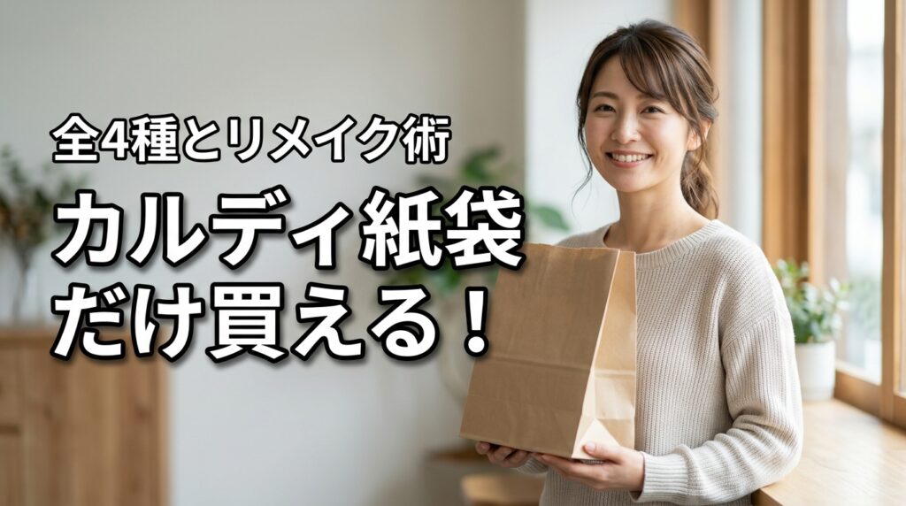 【結論】カルディ紙袋だけ買える！全4種の値段とお洒落なリメイク術を公開