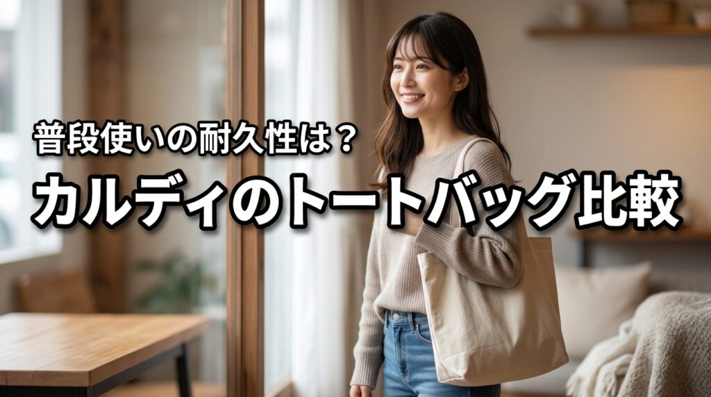 カルディのトートバッグは普段使いに最適？耐久性や収納力の違いを比較