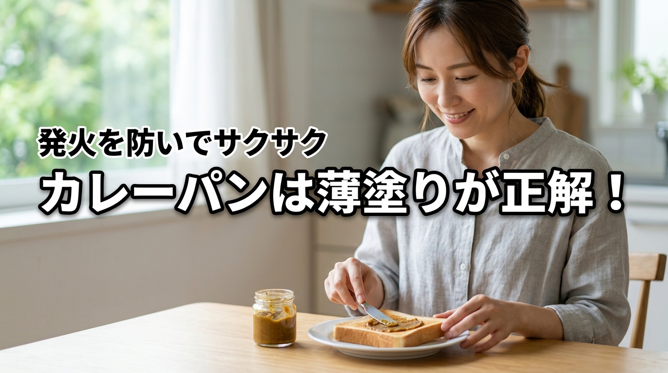【カルディ】カレーパンを塗る量は薄めが正解！発火を防いでサクサクにする目安