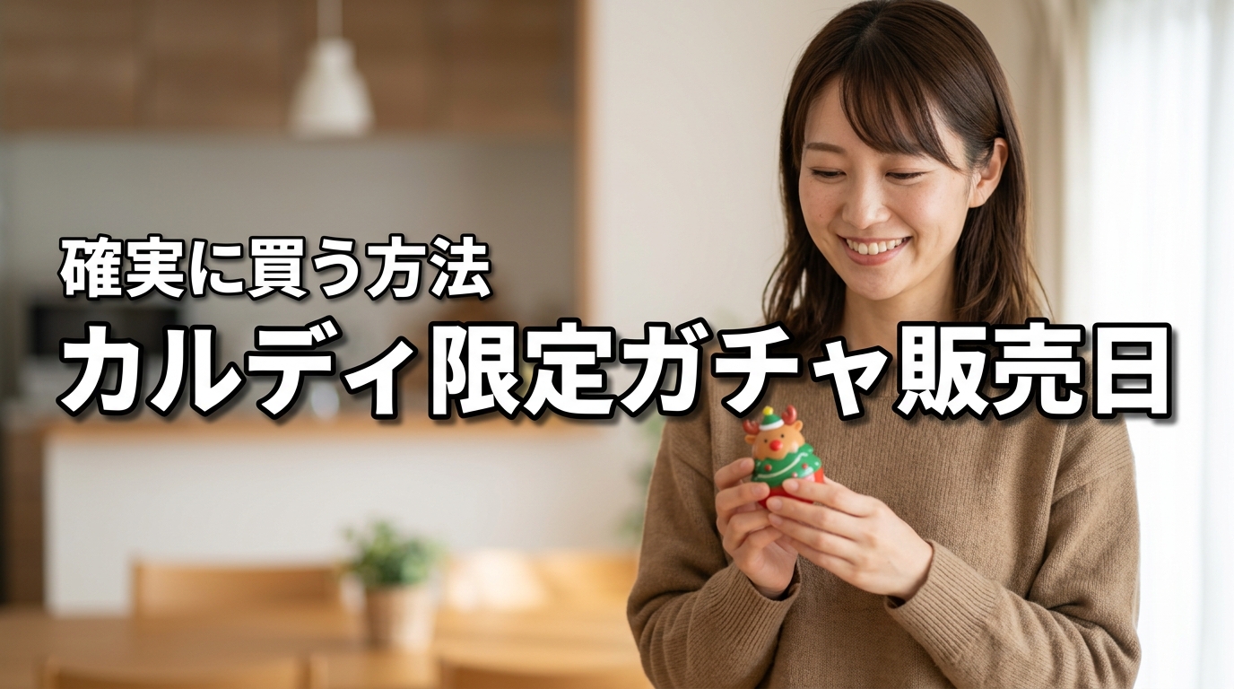 カルディのガチャガチャ販売日はいつ？クリスマス限定ガチャールを確実に買う方法