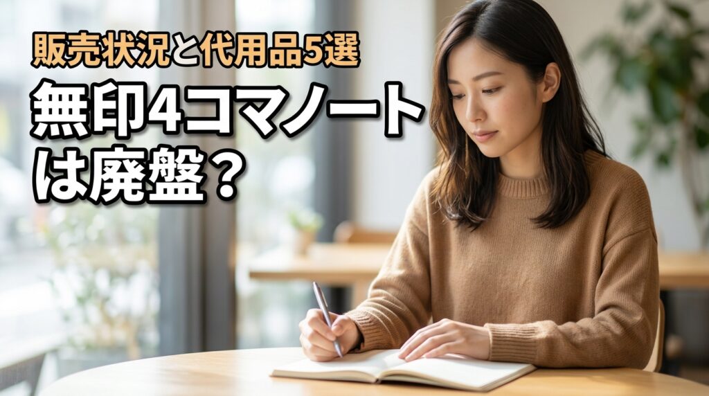 無印の4コマノートは廃盤なの？現在の販売状況とおすすめの代用品5選