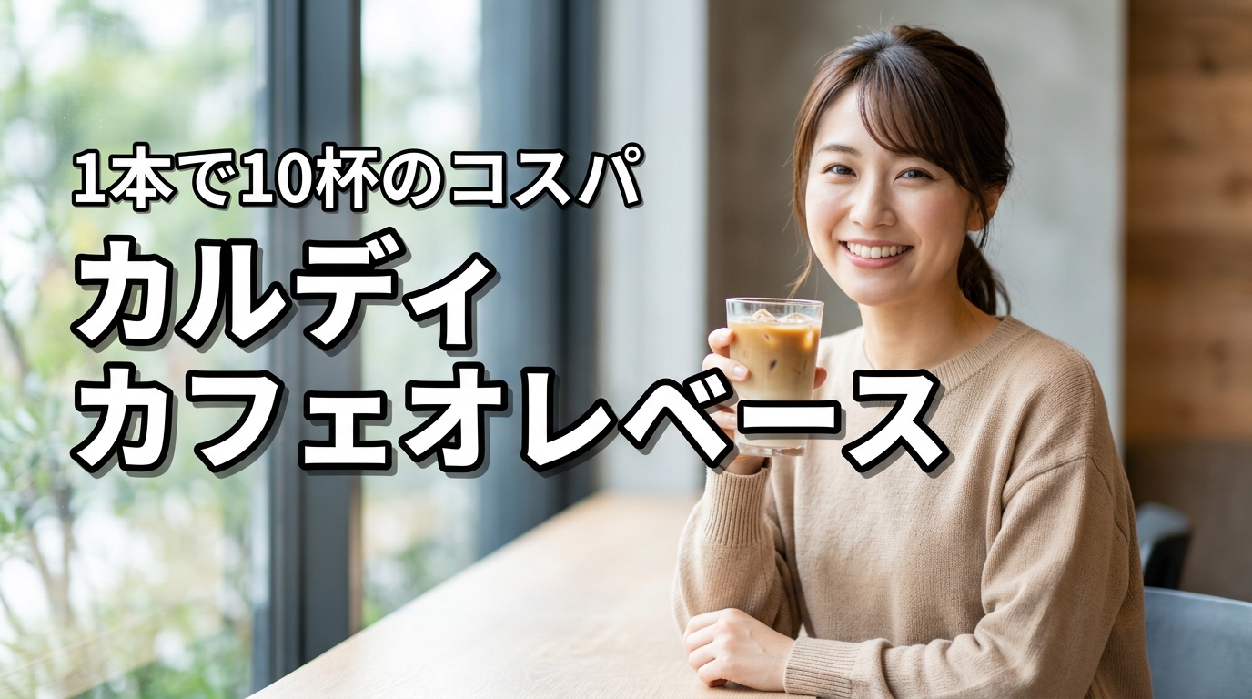カルディのカフェオレベースは何杯分？1本で10杯作れるコスパと美味しい飲み方