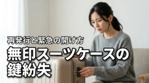 無印良品のスーツケースの鍵を紛失した！再発行の方法と緊急時に今すぐ開けるコツ