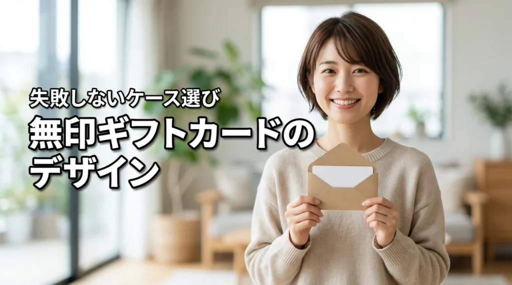 無印のギフトカードのデザインでおしゃれに贈る！失敗しないケースの選び方や注意点